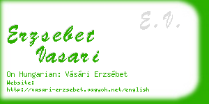 erzsebet vasari business card
