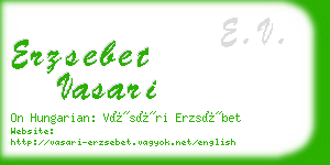 erzsebet vasari business card